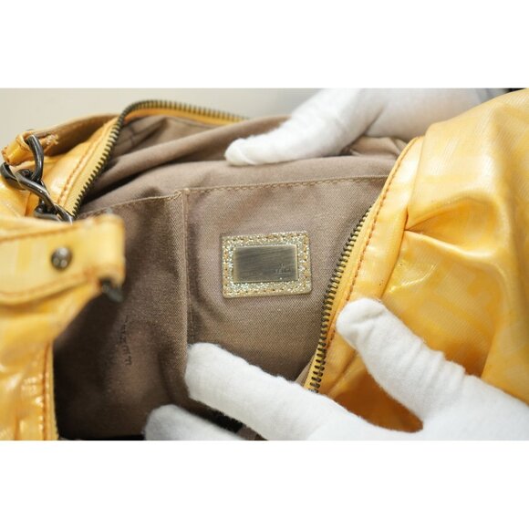 Fendi Yellow Zucca Monogram Bag - Picture 9 of 9
